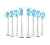 eufeifeiegds Paquete de 8 cabezales de repuesto for cepillo de dientes compatibles con cabezales de repuesto Care, cabezal de repuesto for cepillo, color blanco(8pcs Green)
