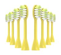 eufeifeiegds Paquete de 8 cabezales de repuesto for cepillos de dientes eléctricos de las series HY1100/HY1200. Cuidado bucal.(Yellow)