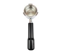 eufeifeiegds Portafiltro de café sin fondo de 51 mm con mango de madera, cesta de filtro de repuesto EC680 EC685, accesorios de barista(schwarz)