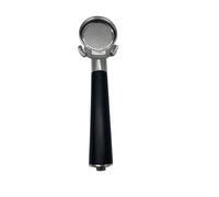 eufeifeiegds Portafiltro sin fondo de 51 mm, salida de 60 mm, 15-20 bar, for cafeteras espresso.(Black plastic)