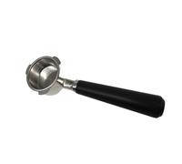 eufeifeiegds Portafiltros sin fondo SUS304, 60 mm, 15-20 bar, for café expreso, mango de madera, interior de 51 mm(Black handle)