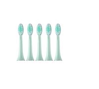 eufeifeiegds Reemplazo de cepillo de dientes eléctrico, cabezal suave for blanquear los dientes, 5 unidades(Verde)