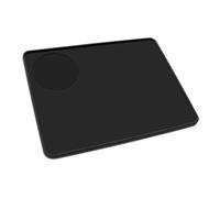 eufeifeiegds Tapete de silicona de grado alimenticio for espresso, 20 x 15 cm (8 x 6 pulgadas), tapete for prensar café, color negro(12.5cm x 14cm)