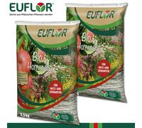 Euflor 2 x 2,5 kg Bio Astillas de Cuerno Abono Orgánico 100% Natural