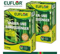 Euflor 2x 2,5 KG Gräser- Y Bambusdünger Césped Ornamental Kübelgras Jugosa