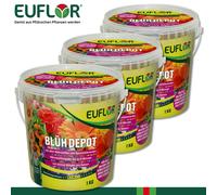 Euflor 3x 1KG Blühdepot Langzeitdüngung Perenne Árbol Topfplanze Balcón Jardín