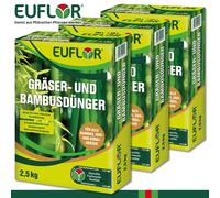 Euflor 3x 2,5 KG Gräser- Y Bambusdünger Césped Ornamental Kübelgras Jugosa