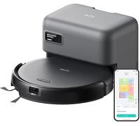 eufy by Anker C10 Robot Aspirador con estación de succión automática | Diseño ultraplano 7,2 cm, limpieza de alfombras, cepillo extensible para esquinas, láser e infrarrojos