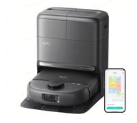 eufy C28 Omni Robot Aspirador y fregasuelos, Rodillo autolimpiante HydroJet, 15.000 Pa, 5 en 1 para el hogar, diseño antienredos evitación de obstáculos con IA, Mejora X10 Pro