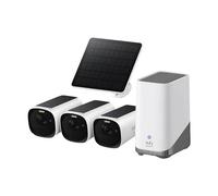 Eufy eufyCam E40 3-Cam Kit HomeBase S380 Solar Panel Wi-Fi Exterior 100° 71° 2688x1520