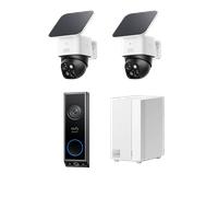 eufy HomeBase™ Professional S1 + eufy cam S340*2+Video Portero E340 Blanco