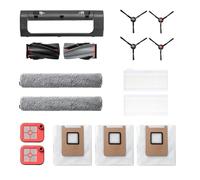 eufy Juego de repuestos Omni C28, 2 cepillos Laterales, 2 filtros de depósito de Agua Sucia, 1 Cepillo rodante con Protector, 3 Bolsas de Polvo, 2 Rodillos de fregado y 2 filtros de Repuesto