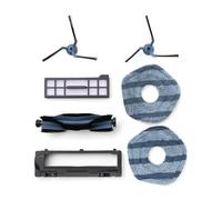 eufy Kit de Piezas de Repuesto para aspiradora Robot X10 Pro, Omni, Cepillo de Rodillo con cerdas y Goma, Protector de Cepillo, 2 cepillos Laterales, Filtro Lavable y 2 paños de fregona