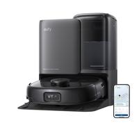 eufy Robot Aspirador Omni E25, Sistema HydroJet, succión Turbo de 20.000 Pa, cepillos desenredantes DuoSpiral, Brazo CornerRover, estación Todo en uno.