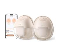 eufy S1 - Extractor de leche portátil con función de calor S1, tecnología HeatFlow líder en la industria, OptiRhythm controlado por aplicación, succión clínica, a prueba de fugas, manos libres