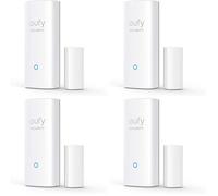 eufy Security by Anker, Sensor de Puerta, Detecta Apertura/Cierre de Puertas y Ventanas, Envía Alarma, Dispara Alarma, 2 años de batería, Requiere eufy Security HomeBase/HomeBase E (Paquete de 4)