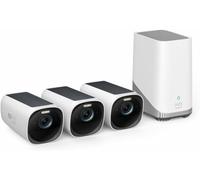 eufy Security Camara vigilancia WiFi Exterior Solar S330(eufyCam 3), 4K resolución, Enfoque y visión Nocturna, sin Tarifa mensual, Conjunto de Dos cámaras (3-CAM Kit)