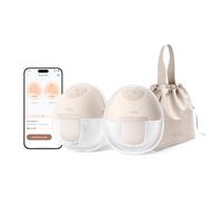 eufy Security E10 Sacaleches eléctrico portátil con control por aplicación, ritmo inteligente ajustable, calidad hospitalaria, succión para más leche, móvil, copas de 17-24 mm, super silencioso