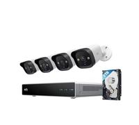 eufy Security E40 Camaras de vigilancia Exterior PoE NVR | 4 cámaras Bullet 4K con cable, 122°, visión nocturna en color, 24/7, detección IA, NVR de 8 canales, 2 TB