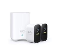 eufy Security eufyCam 2C, Camara Vigilancia WiFi Exterior, Camara de Vigilancia Domicilio WiFi Exterior, 180 Días de Duración de la Batería, HD 1080p, Sin Costo Mensual, Conjunto de Dos Cámaras
