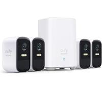 eufy Security eufyCam 2C Pro, Camara vigilancia WiFi Exterior, Camara de vigilancia Exterior,180 días de duración de la batería, 2K resolución, nessun Costo mensile, Conjunto de Cuatro cámaras