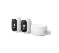 eufy Security eufyCam C35 cámara de vigilancia WiFi Exterior e Interior, Montaje magnético, visión Nocturna en Color, Almacenamiento Local, IP67, sin cuotas mensuales, Kit de 2 cámaras, Blanco