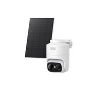 eufy Security eufyCam C37 Cámara Vigilancia WiFi Exterior 2K, Seguimiento IA 360° Giro e Inclinación, Panel Solar Flexible con batería 6700mAh, Reconocimiento Facial, Visión Nocturna en Color