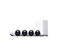 eufy Security eufyCam E330 4 cámaras, Seguridad 4K enchufable | Grabación continua, NVR con Wi-Fi, disco duro de 1 TB, 10 canales, almacenamiento local y sin cuota