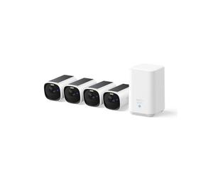 eufy Security eufyCam E40 Camara vigilancia WiFi Exterior Solar, resolución 2K con Panel Solar Incorporado, visión Nocturna MaxColor, Sin Costo Mensual, Almacenamiento Local, Equipado con homebase2