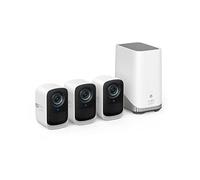 eufy Security eufyCam S300(eufyCam 3C), camara vigilancia wifi exterior, camara de vigilancia exterior,180 días de duración de la batería, 4K resolución, nessun Costo mensile, Conjunto de tres cámaras