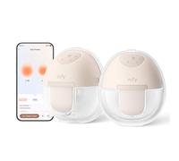 eufy Security - Extractor de leche portátil E10 eléctrico manos libres con succión de ritmo inteligente controlado por aplicación, diseño portátil, a prueba de fugas y rendimiento ultra silencioso