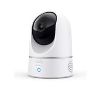 eufy Security IndoorCam Camara vigilancia WiFi Interior, 2K Pan & Tilt, Reconocimiento de Personas, con Asistente de Voz, Sensor de Movimiento, sin Tarifa mensual, No se Requiere HomeBase