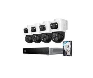 eufy Security S4 Camaras de vigilancia PoE NVR MAX, cámara Bullet PTZ de 16 MP, PTZ de 360°, Zoom 8×, Seguimiento Entre cámaras, luz estroboscópica, visión Nocturna a Color, 24/7, 2 TB de Disco Duro.