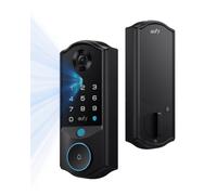 eufy Security Smart Lock E40 con reconocimiento facial, cerradura de puerta de entrada sin llave para puerta delantera, seguridad avanzada 3 en 1: cámara 2K, timbre y desbloqueo facial, sistema de