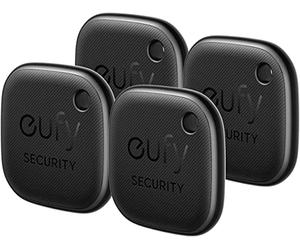 eufy Security SmartTrack Link Bluetooth Item Finder 4 Pack | Key Finder, funciona con Apple Find My, solo iOS, localiza mando, equipaje y teléfono, resistente al agua, sin Android