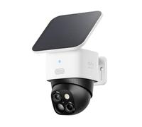 eufy Security SoloCam S340 Cámara vigilancia WiFi Exterior Solar Doble Cámara, vigilancia de 360°, Wi-Fi 2,4 GHz, sin cuotas mensuales, Compatible con HomeBase 3