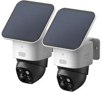 eufy Security SoloCam S340 3K Camara vigilancia WiFi Exterior Solar, Camara vigilancia WiFi Exterior, vigilancia de 360°, Wi-Fi 2,4 GHz, sin cuotas mensuales, Compatible con HomeBase 3, 2 Pack