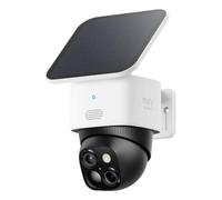 eufy by Anker S340 Camara vigilancia WiFi Exterior Solar, 3K+2K Doble Lente | Vigilancia de 360°, Wi-Fi 2,4 GHz, con zoom híbrido de hasta 8x, sin cuotas mensuales, compatible con HomeBase 3
