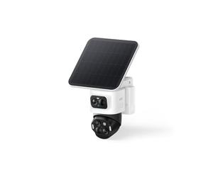eufy Security SoloCam S4 Camara vigilancia WiFi Exterior Solar, 360° Coverage con Pan & Tilt, No Blind Spots, Outdoor Surveillance Camera, Battery, Solar, Toll-Free Use, HomeBase 3 Compatible