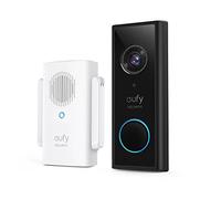 eufy Security Timbre con Vídeo Inalámbrico (Alimentado por batería) con Resolución HD 2K, Sin tarifas mensuales, IA integrada para detección de Personas, Audio bidireccional, Autoinstalación Sencilla