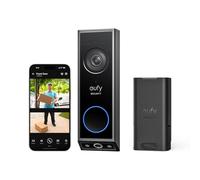 eufy Security Video Doorbell E340 (renovado) | Batería recargable, cámaras duales, protector de entrega 2K FHD inalámbrico y con cable, detección de movimiento AI