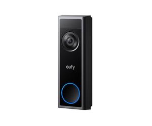 eufy Security Videoportero C31, 2K FHD, Cable o Batería de Liberación Rápida, Grabación 24/7, Detección de Movimiento Humano, Compatible con HomeBase S380, videollamada sin cuota mensual