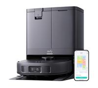 eufy X10 Pro Omni Robot Aspirador con Base Autovaciado y Mopas Giratorias, 8.000 Pa, Mopa Doble con Elevación Automática de 12 mm, Detección de Alfombras, Antiobstáculos AI, Limpieza Automática blanco