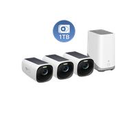 eufyCam S330 (eufyCam 3) Kit de 3 cámaras + Disco Duro de 1 TB Blanco