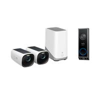 eufyCam S330 (eufyCam 3) + Video Timbre E340 (Funciona con batería) Bianco