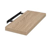 EUGAD Estante Flotante de Pared Retro Estantería de Pared Madera Colgar Libro CD para Salon Dormitorio 50cm Roble 0115QJ