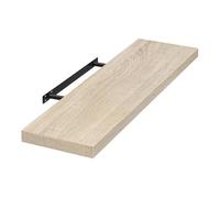 EUGAD Estante Flotante de Pared Retro Estantería de Pared Madera Colgar Libro CD para Salon Dormitorio 100cm Roble 0118QJ