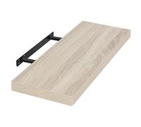 EUGAD Estante Flotante de Pared Retro Estantería de Pared Madera Colgar Libro CD para Salon Dormitorio 50cm Roble Claro 0091QJ