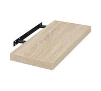 EUGAD Estante Flotante de Pared Retro Estantería de Pared Madera Colgar Libro CD para Salon Dormitorio 60cm Roble 0116QJ