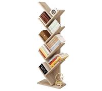 EUGAD Estantería para Libros Librería de Árbol de Almacenamiento de Oficina Estante Soporte de CD DVD con 9 Niveles, 40x20x127cm, Roble Claro 0041SHG
